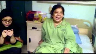 The joy of having a cucu visiting her granny at the hospital