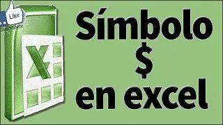 como usar $ en excel