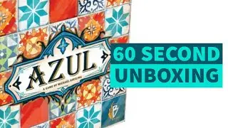 Azul Board Game 60 Second Unboxing and Play Overview