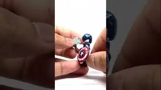 HOW TO MAKE A LEGO BATTLE DAMAGED  CAPTAIN AMERICA 🇺🇸 #shorts