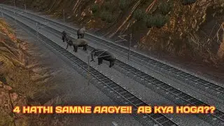 &ldquo;Indian Train Simulator में Elephant Attack! 🚂🐘 Horn, Fire Stick & Crackers से बची Train !