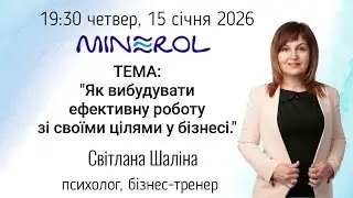 ЯК ВИБУДУВАТИ ЕФЕКТИВНУ РОБОТУ ЗІ СВОЇМИ ЦІЛЯМИ У БІЗНЕСІ – Світлана Шаліна