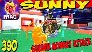 FRAG Pro Shooter - Gameplay Walkthrough part 390 - Sunny Golden Monkey Attack🔥(iOS,Android)