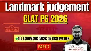 Reservation in Private Unaided Institutions Explained | T.M.A. Pai to Pramati Trust | CLAT PG 2026