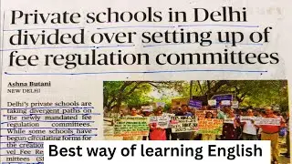 English newspaper reading videos / How to learn English speaking / The Hindu Newspaper Reading/