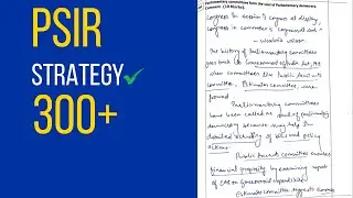 PSIR Strategy for 300+ Marks | Paper 1 Section A