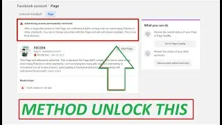 Method Unlock Fanpage Advertising Access Permanently Restricted 😲😲😲