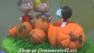 Hallmark Keepsake Magic Halloween Ornament 2011 The Great Pumpkin's Visit - The Peanuts Gang
