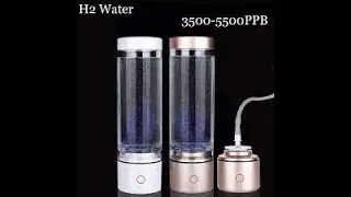 Rechargeable 5500PPB Nano Electroly Tech High Hydrogen Water Generator   #tech #water #recharge