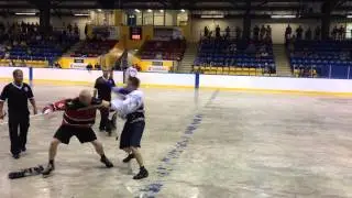 Oakville Rock vs Brooklin Redmen Fight 2014