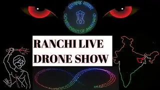 RANCHI DRONE SHOW #drone #live #show #ranchi#jharkhandfoundationday#15november#video#ranchidroneshoe