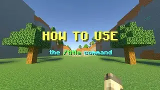 How to Use The TITLE Command in Minecraft!