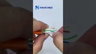 How to connect a cat7 tool free crystal plug with a cat7 orange ethernet cable？#cabling #cable