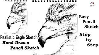 #Realistic Eagle Pencil Sketch Tutorial | Easy Step by Step for Beginners