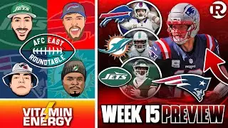 🚨 AFC East Week 15 PREVIEW - Pats vs Bills EPIC SHOWDOWN 🍿