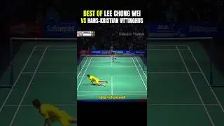 Best moments of Lee Chong Wei against Hans-Kristian Vittinghus #badmintonlegend #shorts #badminton