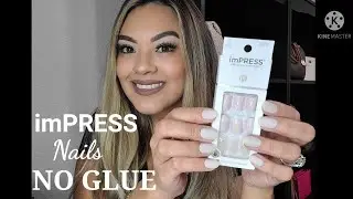 IMPRESS PRESS ON NAILS TUTORIAL DIY |SHORT | MANICURE 2021 |NO GLUE NEEDED :)