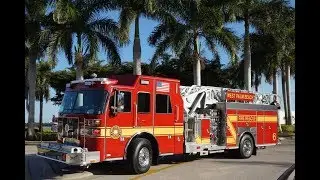 SFEV - West Palm Beach Fire Rescue - Sutphen HS6201 SL75 Aerial Ladder - walkaround