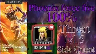 Phoenix Force Five Side quest 100% | Marvel contest of champions
