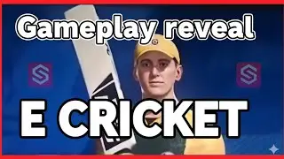 E-cricket gameplay reveal//e-cricket teaser released//full review//e cricket release date