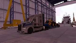 American Truck Simulator Port Fourchon (LA) to Huntsville (TX) No Commentary