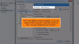 Thunderbird: How to Configure Custom Ports