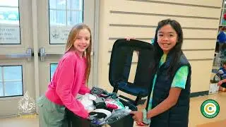 Clovercroft students donate socks to the homeless