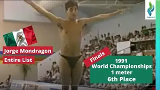 1991 Jorge Mondragon - Team Mexico - mens 1 meter World Diving Championships