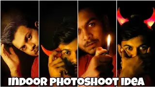 Indoor photoshoot ideas| Best attitude photo pose for boy at home| dark theme photography