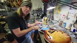 2018 Gibson ES-275 Fret Level job at RM Guitars Las Vegas