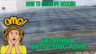 Worst IPE Deck Cleaned up!  ASMR, #asmr, #satisfying, #howto, #ipedeckcleaning,