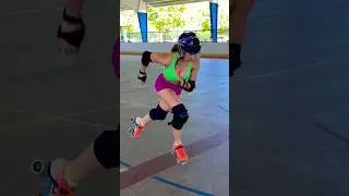 Quick disengage roller derby jammer drill #shorts #rollerderby #drills #skating #skate #fun #sports