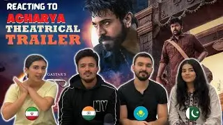 Acharya Trailer Reaction | Megastar Chiranjeevi, Ram Charan | Niranjan Reddy | Foreigner Reaction