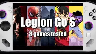 Legion Go S Z2go 32GB | 8 Games Tested! | Spider Man Remastered | Resident Evil Village | Persona 4