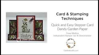 Cards & Stamping Techniques - Quick and Easy Stepper card