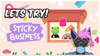I opened up my own sticker shop in Sticky Business (Let's Try!)