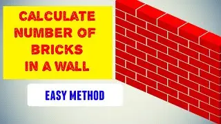 Brick calculation in wall | Brick wall calculation | brick calculation for wall | easy method
