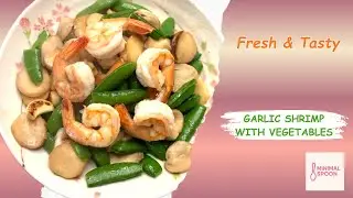 Quick, Fresh & So Delicious &mdash; Garlic Shrimp with Snap Peas & Mushrooms! | Minimal Spoon