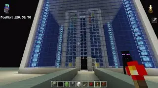 Minecraft for Windows (Bedrock Edition) - Built a Lift on my Twin Tower