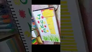 June month calendar design ideas 🍁❤️#calendar #monthnames #june #2024
