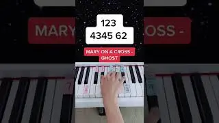 Mary On A Cross - Ghost (Piano Tutorial) #maryonacross #ghost #pianoshorts #easypianotutorial