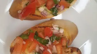 EASY BRUSCHETTA SANDWICH IDEAS FOR PARTIES | LUNCH | STARTERS | CRUNCHY | MOUTH WATERING | YUMMY