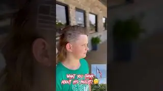 Mullet with American flag 🇺🇸 #explore #haircut #mullets #flag #foryou #barber #trending #faded