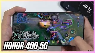 Honor 400 Mobile Legends Gaming test MLBB | Snapdragon 7 Gen 3, 120Hz Display