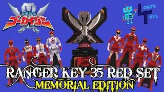 Kaizoku Sentai Gokaiger Premium Bandai Ranger Key 35 Red Set Memorial Edition Review