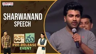 Hero Sharwanand Speech @ Jaanu Pre Release Event LIVE | Sharwanand, Samantha | Premkumar