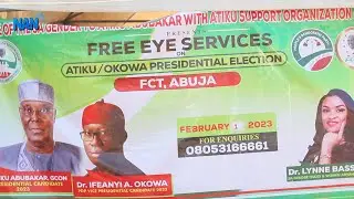 Atiku offers free eye care services to Durumi Community in FCT