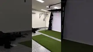 Our new garage golf simulator with @ParkerandSonsInc  coming soon!