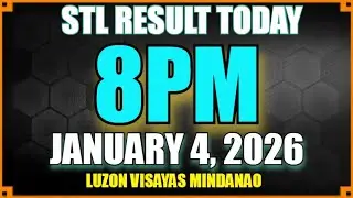 Stl Result Today [8pm MINDANAO JANUARY 4, 2026] Pcso Lotto