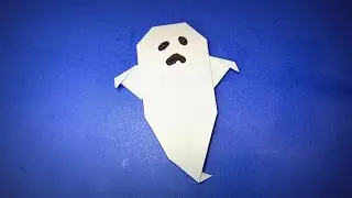 Wie erstelle ich einen Papiergeist | Halloween Origami Geist aus Papier Basteln